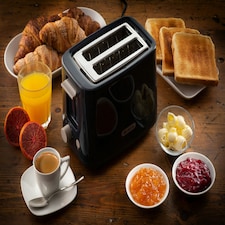 Ariete 2 Slice Toaster, Breakfast Line, 760 W, 7 Browning Levels, Cold Touch, Dark Grey thumbnail 3