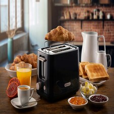 Ariete 2 Slice Toaster, Breakfast Line, 760 W, 7 Browning Levels, Cold Touch, Dark Grey thumbnail 7