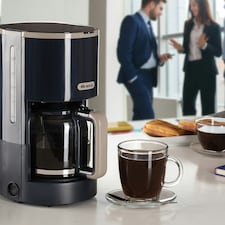 Ariete 1394 Breakfast Line Coffee Maker, Capacity 12 Cups, Water Level Window, Washable Filter and Holder, Drip Device, Dark Grey thumbnail 3