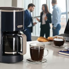 Ariete 1394 Breakfast Line Coffee Maker, Capacity 12 Cups, Water Level Window, Washable Filter and Holder, Drip Device, Dark Grey thumbnail 5