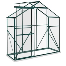 Outsunny 6 x 2.5ft Polycarbonate Greenhouse Aluminium Green House