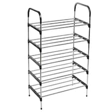 Living and Home 5-Tier Stackable Shoe Rack Organizer