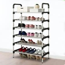 Living and Home 6-Tier Stackable Shoe Rack Organizer thumbnail 2