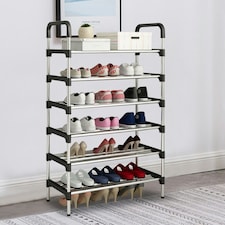 Living and Home 6-Tier Stackable Shoe Rack Organizer thumbnail 3