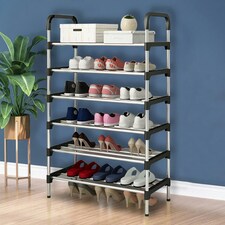 Living and Home 6-Tier Stackable Shoe Rack Organizer thumbnail 6