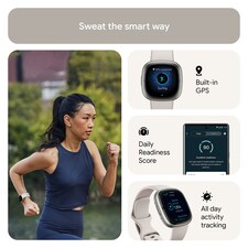 Fitbit Sense 2 - Lunar White / Platinum thumbnail 8