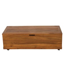 Charles Bentley FSC Acacia Outdoor Garden Storage Box - H36xW46xL110cm thumbnail 2