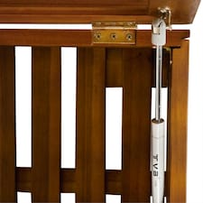 Charles Bentley FSC Acacia Outdoor Garden Storage Box - H36xW46xL110cm thumbnail 7