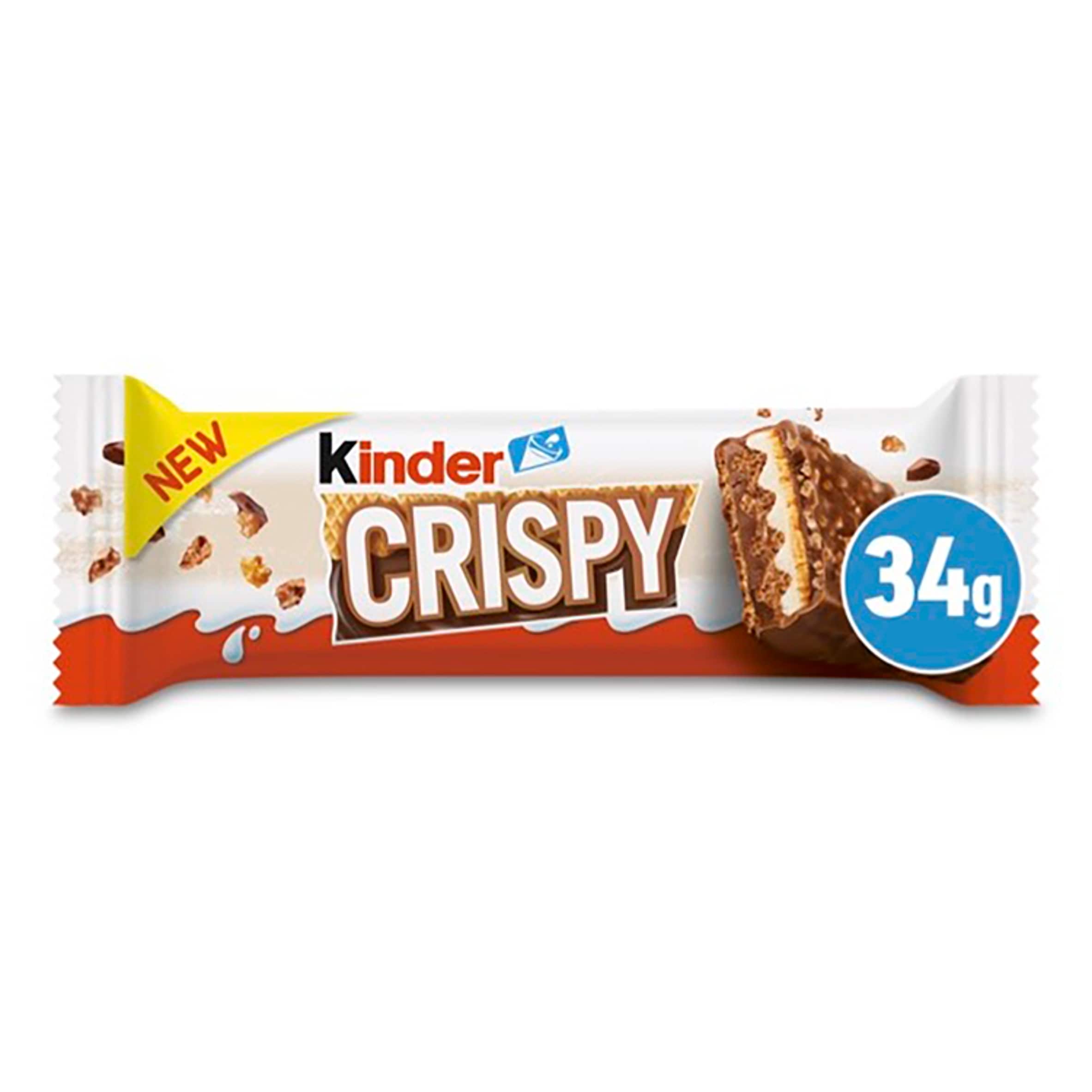 Kinder Crispy Wafer, Chocolate & Hazelnut Bar 34g