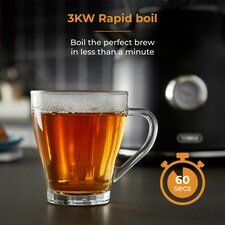 Tower T10063BLK Renaissance 1.7L 3Kw Kettle Black thumbnail 3