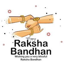 Blissful Raksha Bandhan Card