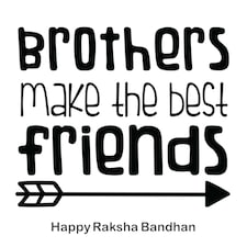 Brothers Make The Best Friends Rakhi Card