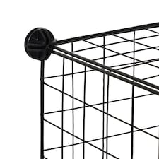 HOMCOM DIY 6 Cube Metal Wire Rack Interlocking Storage Cabinet Organiser Display thumbnail 4