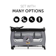 Hauck Disney Sleep N Play Center - Mickey Mouse Grey thumbnail 2