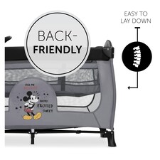 Hauck Disney Sleep N Play Center - Mickey Mouse Grey thumbnail 4