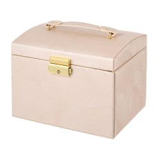 Living and Home Multi-Function Faux Leather Jewellery Storage Box with Drawers