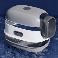 Living and Home Hooded Cat Toilet Litter Box with UV Sterilization - Grey thumbnail 4