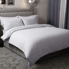 Belledorm Brushed Cotton Duvet Cover - Grey - Kingsize thumbnail 2