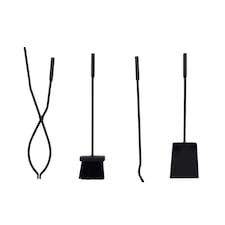 Hazel Log Holder and Fireset Tool Stand Poker Tongs Brush Coal Shovel Tool Stand thumbnail 7