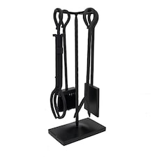 Blackthorn Fireside Companion Set with Poker Tongs Coal Shovel Brush Tool Stand