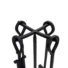 Blackthorn Fireside Companion Set with Poker Tongs Coal Shovel Brush Tool Stand thumbnail 3