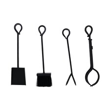Blackthorn Fireside Companion Set with Poker Tongs Coal Shovel Brush Tool Stand thumbnail 4