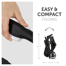 Hauck Travel N Care Stroller - Black thumbnail 3