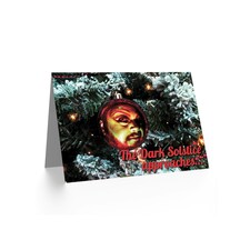 Xmas Dark Solstice Devil Face Present Christmas Card thumbnail 2