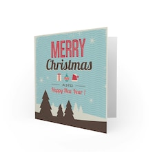 Winter Scene Happy New Year Christmas Card thumbnail 2