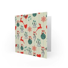 Decorations Snowflake Pattern Christmas Card thumbnail 2
