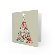 Tree Decorations Deer Christmas Card thumbnail 2