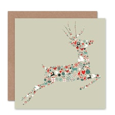 Decorations Gifts Deer Christmas Card