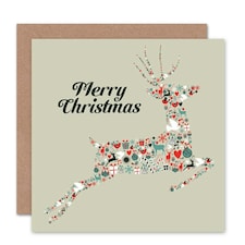 Merry Decorations Deer Christmas Card
