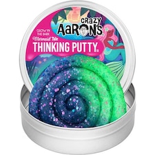 Crazy Aaron's Thinking Putty Glow in the Dark Mermaid Tale