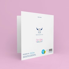 Bright Star Candle Mistletoe Dark Modern Graphic Christmas Card thumbnail 3