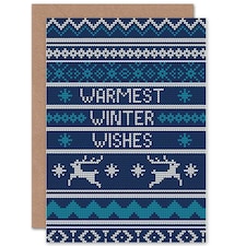 Xmas Jumper Jersey Style Christmas Card