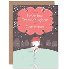 Xmas Loveliest Christmas Granddaughter Card