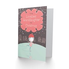 Xmas Loveliest Christmas Granddaughter Card thumbnail 2