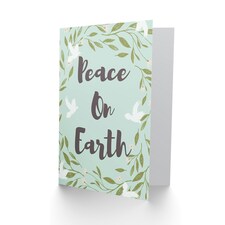 Peace on Earth Dove Olive Branch Christmas Card thumbnail 2