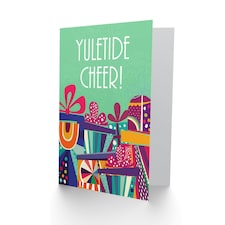 Xmas Yuletide Cheer Gifts Christmas Card thumbnail 2