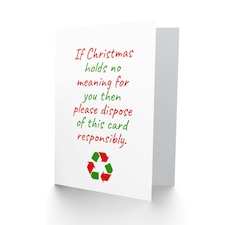 Recycle This No Meaning Merry Festive Funny Christmas Card thumbnail 2