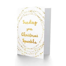 Gold Sparkle Christmas Card thumbnail 2
