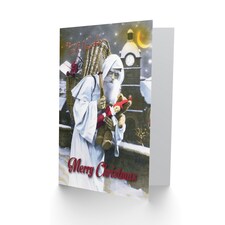 Xmas Merry Vive St Nicholas Present Christmas Card thumbnail 2