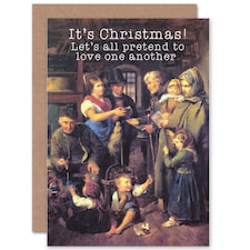 Merry Xmas Old Family Fun Christmas Card