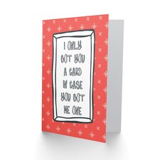 Red Stars Humour Funny Christmas Card thumbnail 2