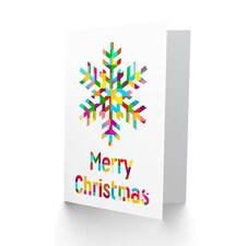 Xmas Trippy Snowflake Christmas Card thumbnail 2