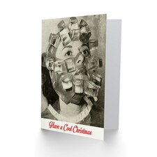 Alternative Xmas Weird Face Mask Ice Cube Christmas Card thumbnail 2