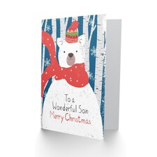 Wonderful Polar Bear Christmas Son Card thumbnail 2