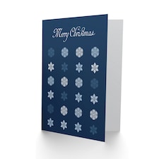 Xmas Snowflake Line Design Christmas Card thumbnail 2