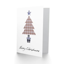 Xmas Merry Tartan Tree Bonnie Scotland Christmas Card thumbnail 2